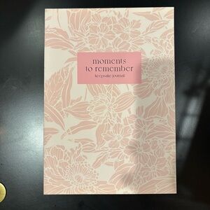 NWT Anthropologie pink “moments to remember” keepsake journal